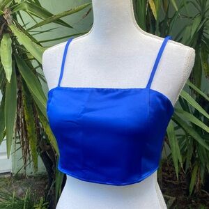 Blue Corset Top
